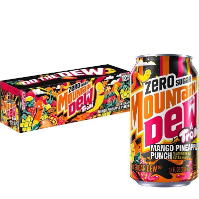 USA Mountain Dew Trolli Mango Pineapple Punch Zero