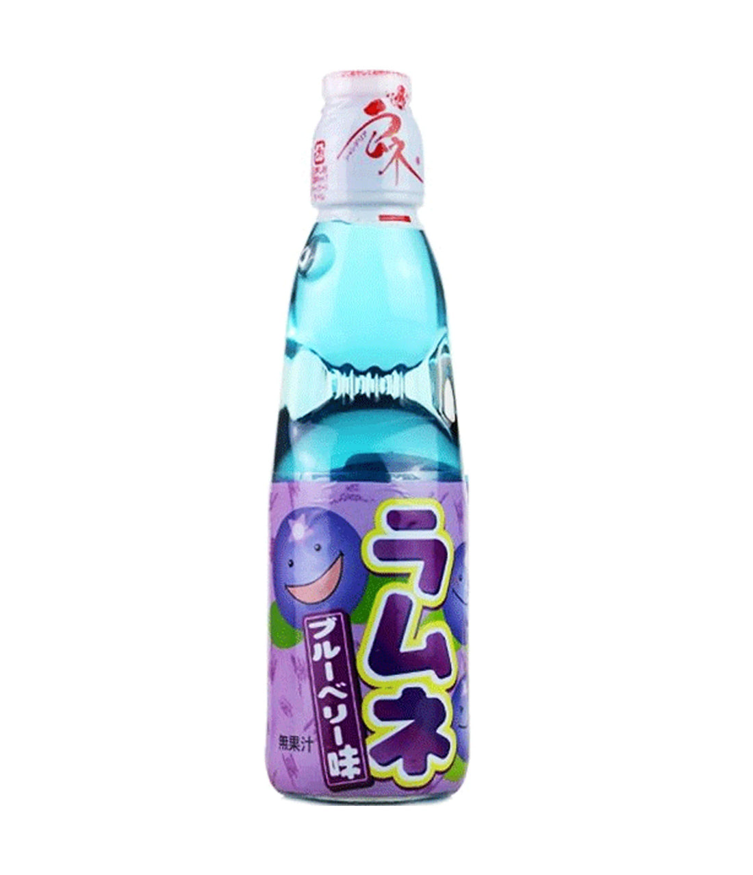 Japan Hata Ramune Glass Blueberry