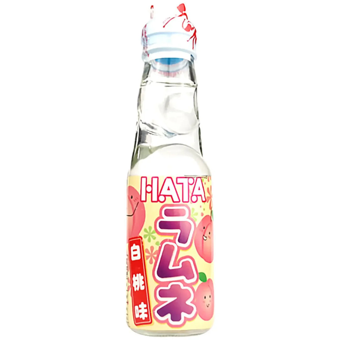Japan Hata Ramune Glass Peach
