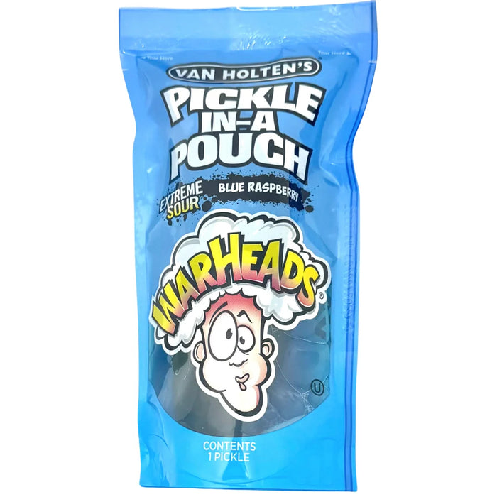 USA Pickle in Pouch Warheads Blue Raspberry