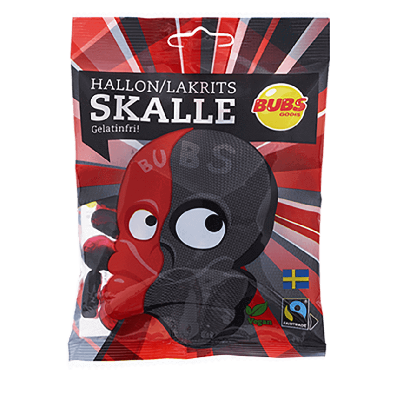 Swedish Bubs Licorice Skulls