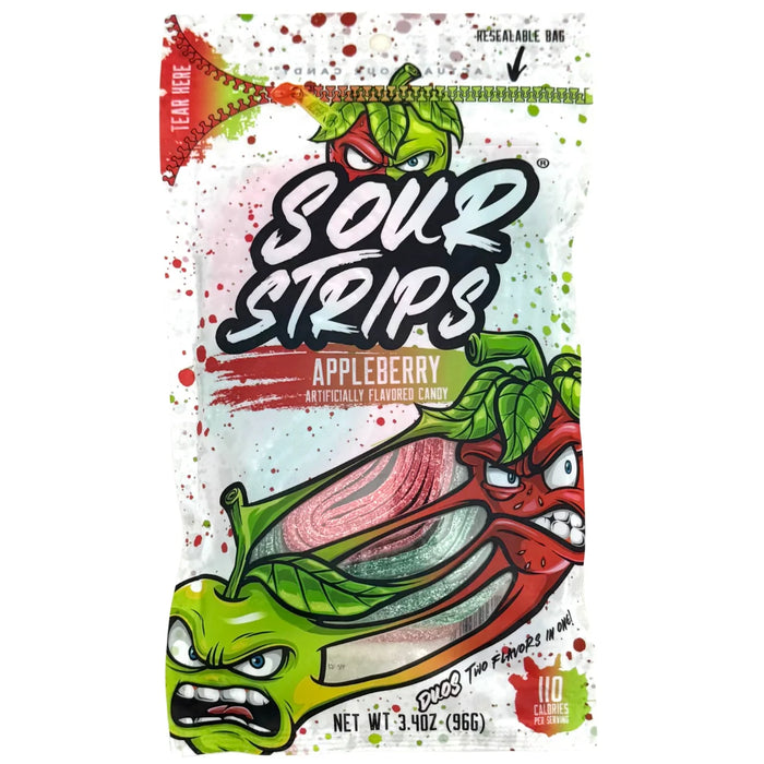 USA Sour Strips Apple Berry