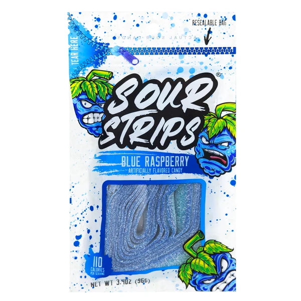 USA Sour Strips Blue Raspberry