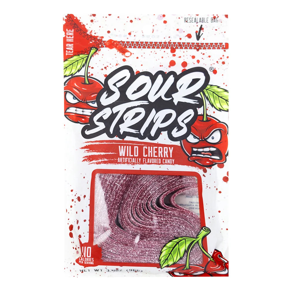 USA Sour Strips Wild Cherry